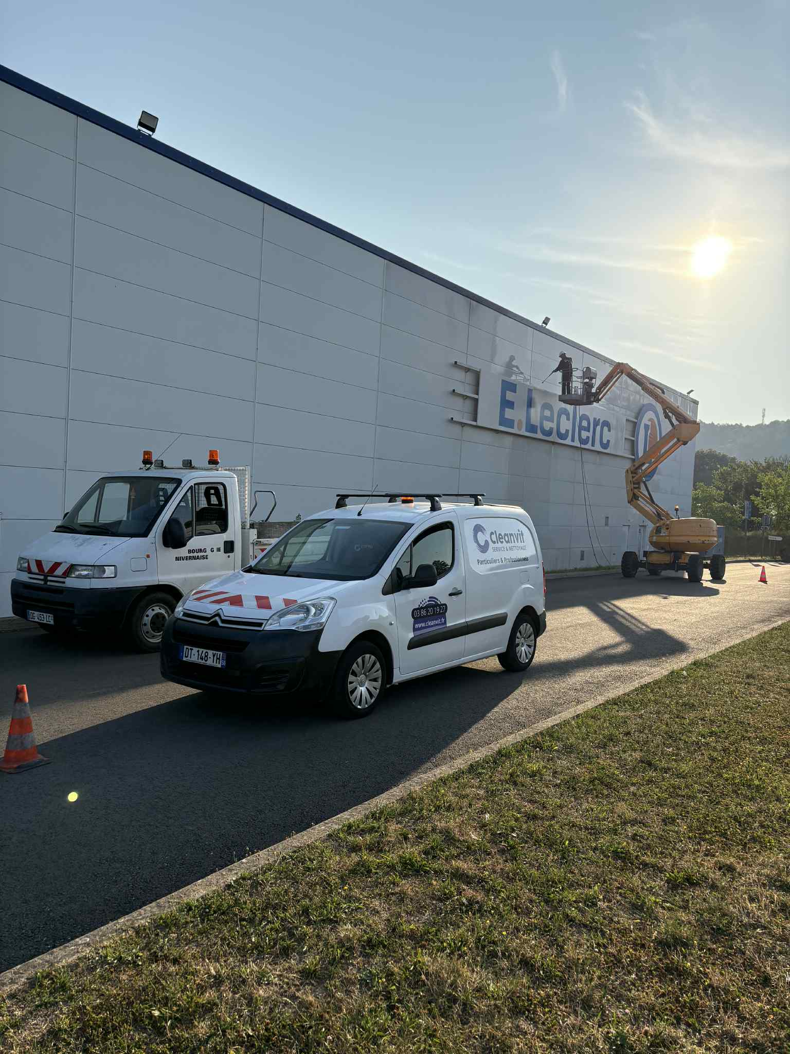 Nettoyage façade E.Leclerc